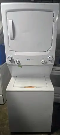 General Electric Stainless Stackable Washer and Dryer