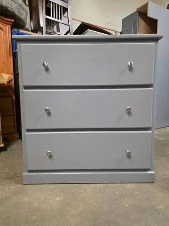Modern Gray 3 Drawer Dresser