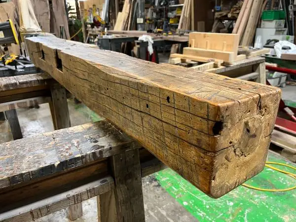 Hand Hewn Amish Sleeper Beams