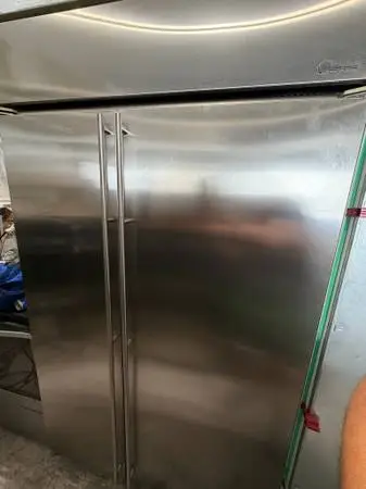 GE Monogram Stainless Steel 48” Wide Built In Fridge Ice Maker