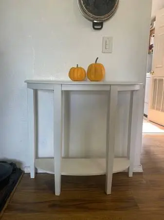 Ashley console side tables/ half moon