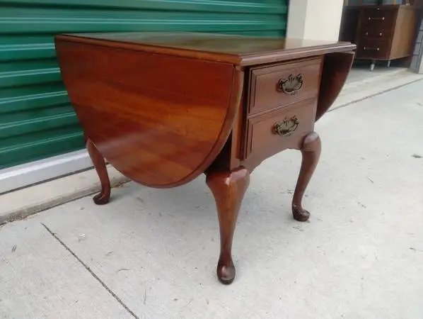 Vintage Thomasville Solid Cherry Pembroke Table - Made in NC!