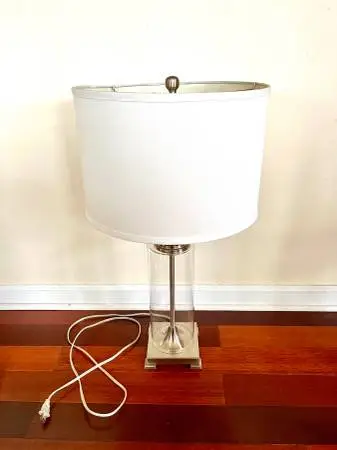 POTTERY BARN GLASS LAMP