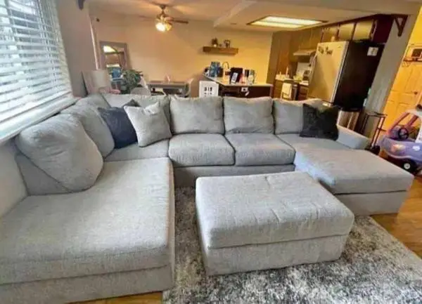 Gray sectional sofa $160.00