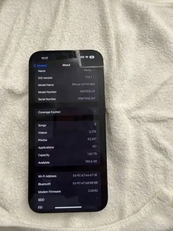 iphone 15 Pro Max - 1000GB / 1TB - Great Condition - Dark Blue