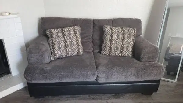 Black and gray couches