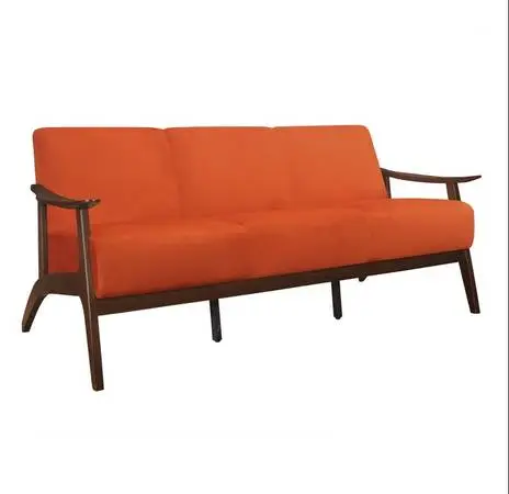 Mission Style Sofa in orange 1 available