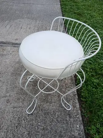 LOVELY MCM VANITY STOOL OR SEAT