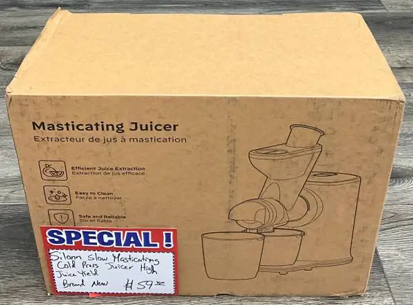 Silonn Slow Masticating Cold Press Juicer High Juice Yield Brand New