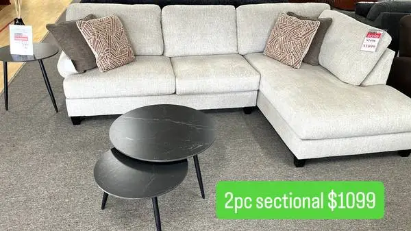 2pc Sectional in Latte! only $1099