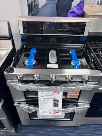 Openbox whirlpool double oven gas range