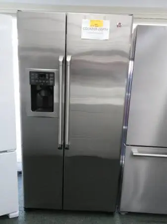 💪🛂 GE CAFE COUNTER DEPTH SIDE BY SIDE REFRIGERATOR - STAINLESS