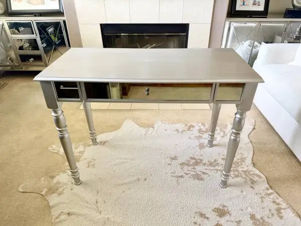 Mirrored Vanity / Desk with 1-drawer