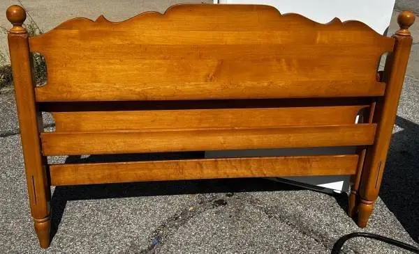 Charming Solid Maple Vintage Wood Full Sized Bed