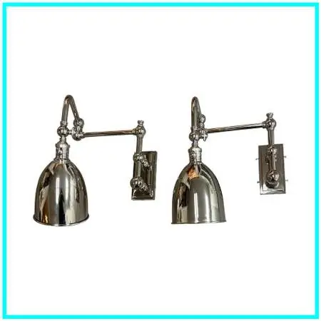 Chapman & Myers For Visual Comfort Pimlico Double Swing Arm Sconces, P