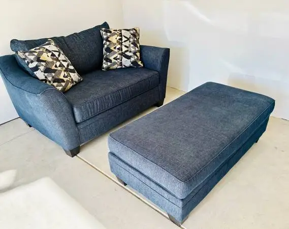 Couch and ottoman