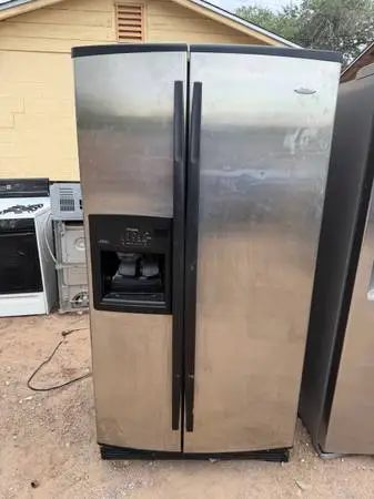 Whirlpool Silver Side By Side Refrigerator For Sale $160 Or Best Offer