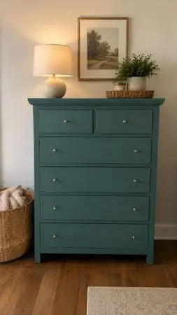 Beautiful Bold Dresser Chest and Nightstand Set