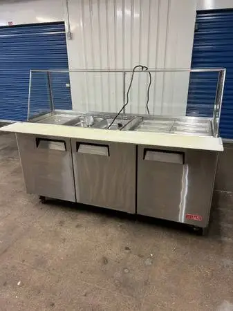 Commercial Sandwich prep station refrigerator | salad bar