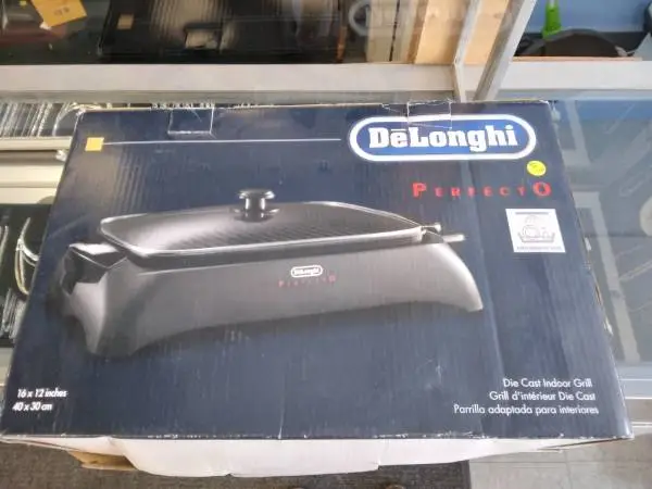 Delonghi indoor grill new box open