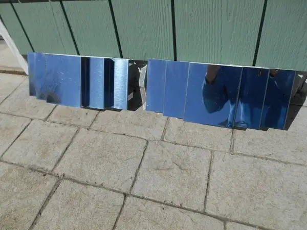 Ultra modern chrome finish sconces