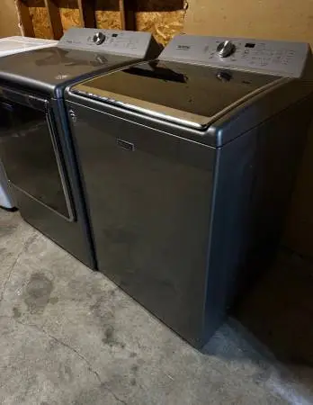 Maytag topload washer and dryer