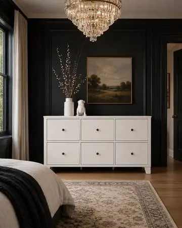 White dresser extra large drawers