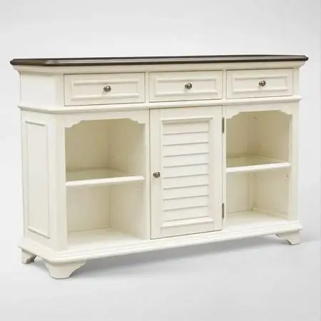 Charleston Sofa Table - White with Dark Top