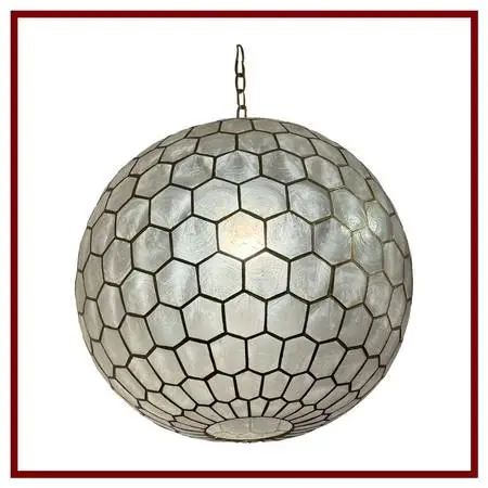 Serena & Lily Capiz Honeycomb Pendant Light