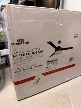 Design house Ajax 52” ceiling fan