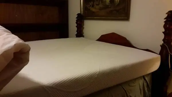 Full size mattress with washable cover and platform frame