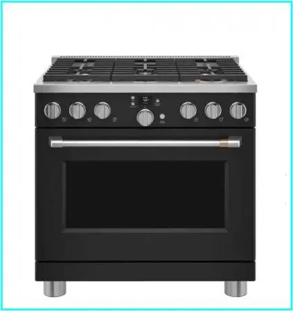 Café 36 Freestanding Dual Fuel True Convection Range Matte Black