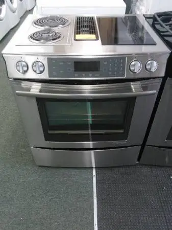 🏛👑 JENN-AIR DOWNDRAFT GLASS ELECTRIC RANGE OVEN STOVE STAINLESS