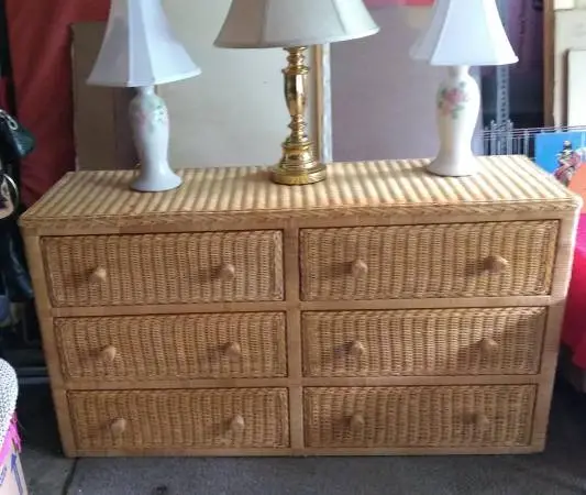 Wicker dresser