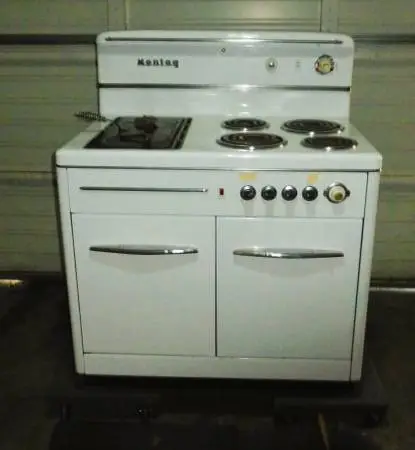 *(*(*(Vintage Montag Wood and Electric Stove)*)*)*