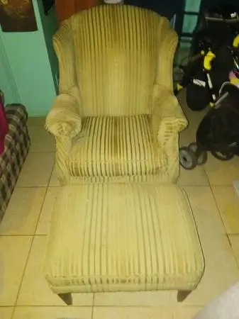 Chair with  footrest
