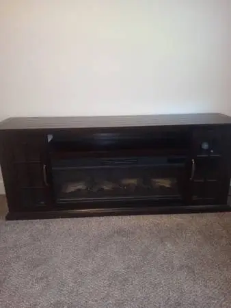 Electric fireplace tv stand