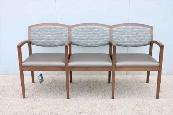 Eloquence Three Seat Tandem Guest Seating Chair by Kimball, Brand New
