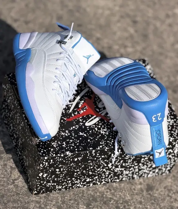 Air Jordan 12 Retro "White and University Blue"