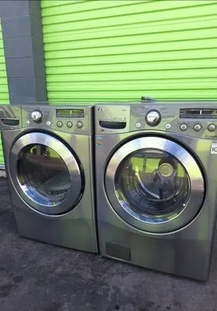 Washer and dryer stainless steel Lg Frontload set