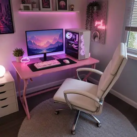 Gaming Computer Desk W/Chair