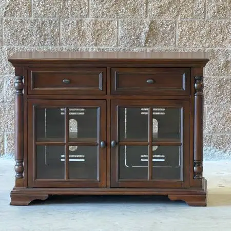 Like New Brown Contemporary Solid Wood TV Stand/Cabinet/Buffet/Sideboard
