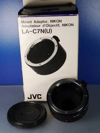 JVC NIKON Video Camera Mount Adapter LA-C7N(U) Set with Box MINT