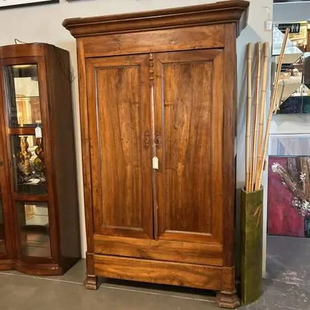 Antique French Armoire- 47X19.5X83-AS IS