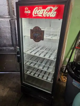 Coke True mfg 12 cubic feet glass door commercial merchandiser cooler