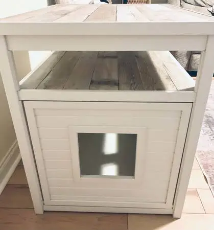 Ecoflex End Table Cat Litter Box Hide