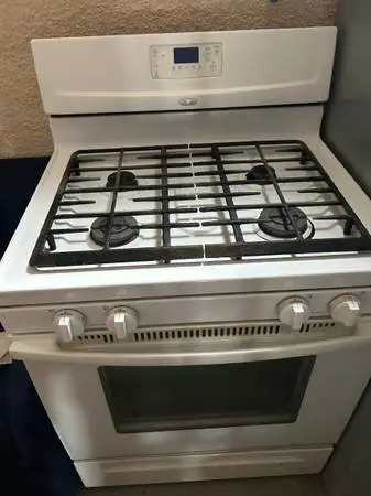 Whirlpool gas stove 30 inch