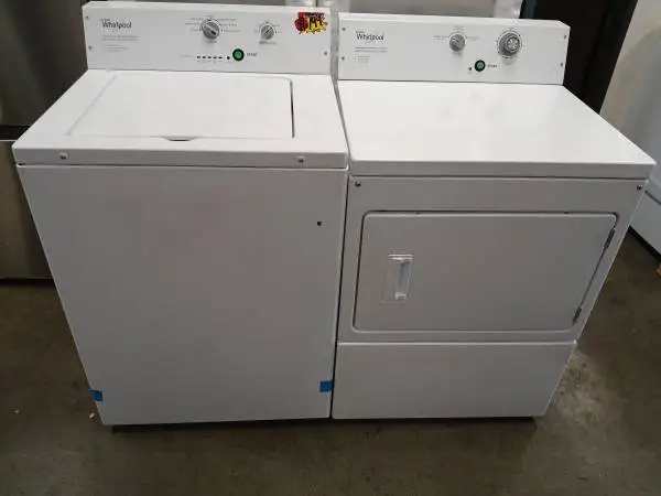 Commercial washer and gas dryer