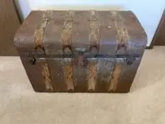 Rusty Metal Vintage Trunk
