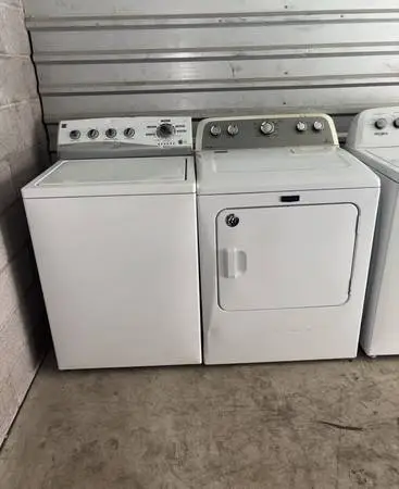 White Kenmore Washer And Maytag Electric Dryer